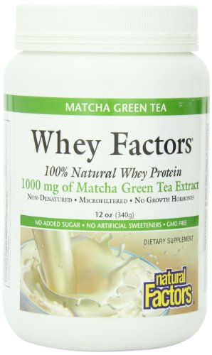 Factores naturales factores de suero de leche, el té verde Matcha, 12 onzas