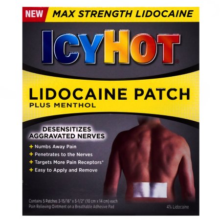 Icy Hot lidocaína Patch Plus Mentol 5 ea