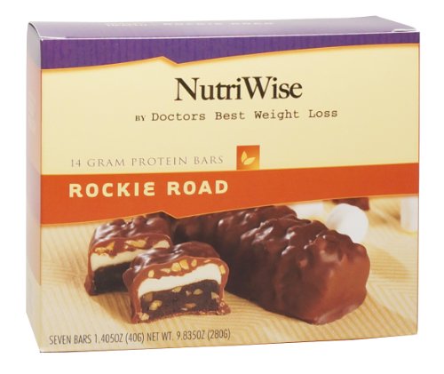 NutriWise - barras de Rockie Road dieta proteína (7 bares)