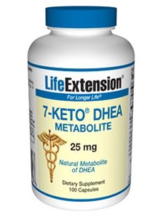 Extensión de la vida - 7-KETO metabolito DHEA 25 mg 100 cáps