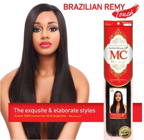 Mezcla de pelo de Michelle humanos toque Remy brasileño Yaki 8