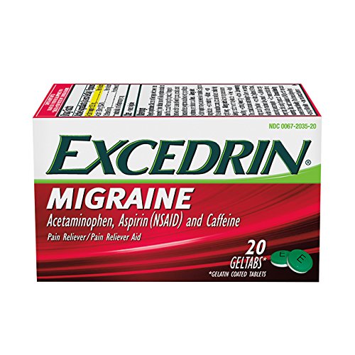 Tabletas de Excedrin migraña Gel, libra 0,09