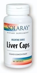 Solaray Caps hígado suplemento, 1500 mg, cuenta 60