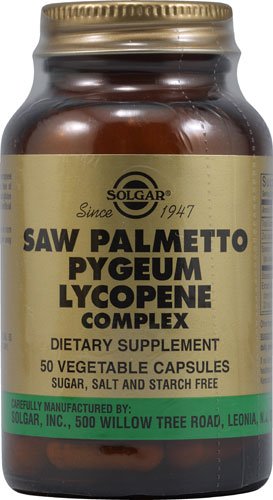 Solgar - Saw Palmetto Pygeum licopeno C, 50 tapas vegetarianas