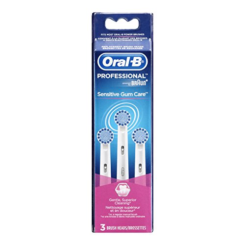 Oral-B recambio sensible cepillo de dientes eléctrico cabezal, 3 cuenta