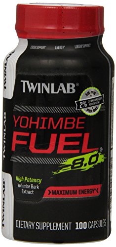 Cápsulas de suplemento dieta Twinlab Twl Yohimbe combustible, cuenta 100
