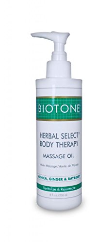 Productos para selectos masajes Biotone Herbal cuerpo terapia aceite, 8 onzas