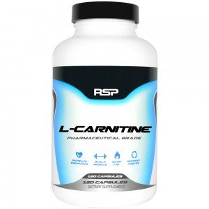 Cápsulas de L-carnitina de nutrición RSP, cuenta 120