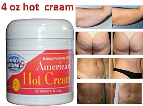 American Natural americano caliente crema 4 Oz excesivo cuerpo quemador de grasa reductor peso pérdida crema