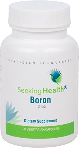 Boro | Proporciona 3 mg de boro (como Albion ® Bororganic glicina) por porción | 120 fácil de tragar cápsulas vegetarianas | No-GMO | Sin estearato de magnesio | Busca salud