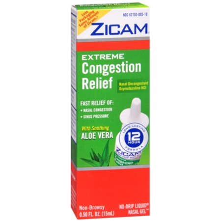 Zicam extrema congestión Relief Liquid Nasal Gel 050 oz (paquete de 6)