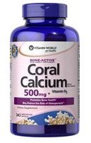 Vitamina mundo Coral calcio 500mg + D3 y magnesio, 240 cápsulas