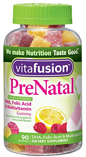Vitafusion vitaminas prenatales, gomoso, cuenta de 90, una variedad de sabores pueden variar