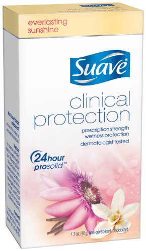 Suave Anti-Perspirant desodorante, clínica eterno Sol Invisible Solid 1,7 onzas