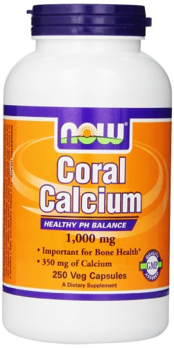 Ahora alimentos calcio de Coral 1000mg, cápsulas de verduras, 250-Conde