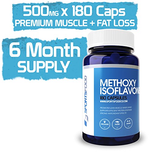 Metoxi isoflavona 500 mg x 180 capsulas, probados constructor de músculo, suministro masivo de 6 meses