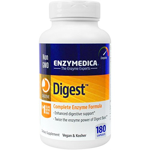 Enzymedica - Digest, enzima digestiva completa fórmula, 180 cápsulas (FFP)