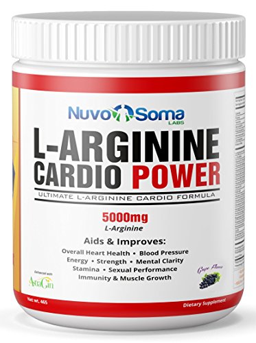 Poder de Cardio de 5000mg L-arginina: oxido nítrico potente Booster, con L-citrulina, CoQ10 y Resveratrol. Los aminoácidos construir músculo rápido, mejorar la Performance, aumentar entrenamiento resistencia.