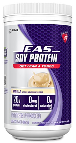 EAS proteína de soya en polvo, vainilla, 1,3 lb