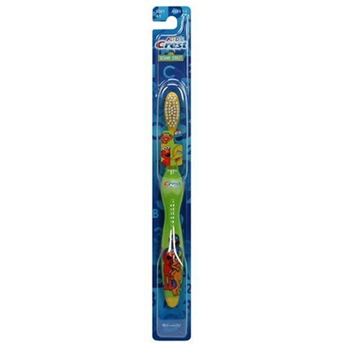 Cresta Sesame Street cepillo de dientes para niños, suaves (paquete de 6)