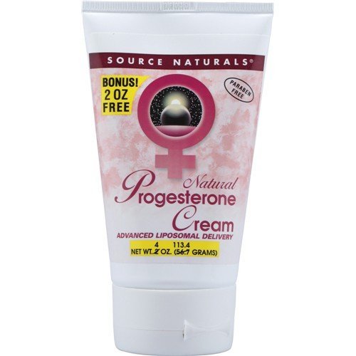 Crema de progesterona SOURCE NATURALS bono tubo 2 + 2 oz 0 OZ