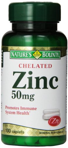 Generosidad de la naturaleza quelado Zinc (gluconato de Zinc) 50mg, 100 cápsulas