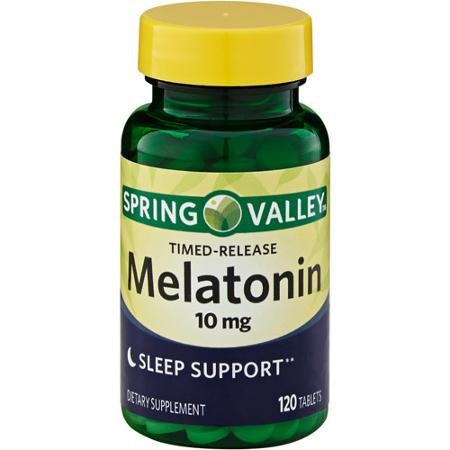 Spring Valley - melatonina 10 mg, liberación cronometrada, 120 tabletas