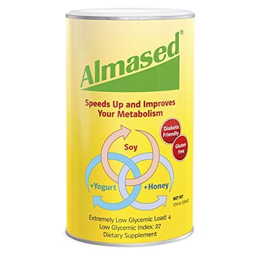 Almased Synergy dieta proteínas múltiples polvo, 17,6 oz (500 g) (2/paquete)