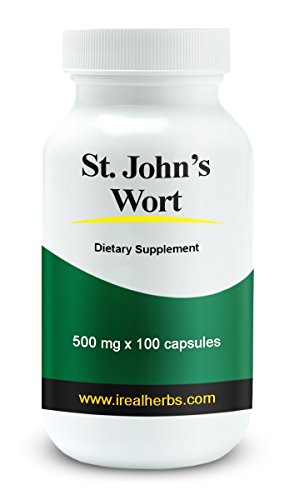 St. Johns Wort - 500 mg X 100 cápsulas - todos los beneficios de la hierba de San Juan, concentraron en forma de cápsula