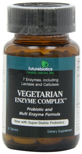 Complejo de enzima Futurebiotics vegetariana tabletas, 90-Conde