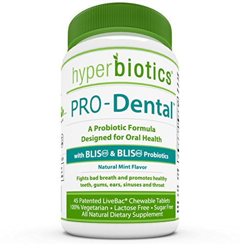 Dental Pro: Suministro de probióticos para el salivarius Oral y Dental salud - objetivos mal aliento en su lugar de origen - Top Oral probióticos cepas incluyendo S. BLIS K12 y BLIS M18 - Sugar Free (masticable) - día 45