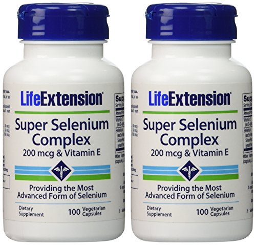 Extensión de la vida - complejo Super selenio y vitamina E - 200 Mcg - 100 Vcaps (200 VCAPS)