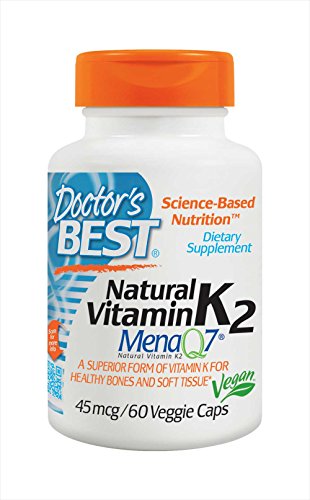 Mejor Natural vitamina K2 MenaQ7 cápsulas vegetales del doctor, 60-Conde
