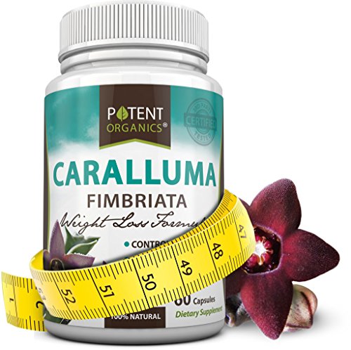 Extracto de puro Caralluma Fimbriata - supresor del apetito Natural y ayuda de pérdida de peso herbaria - fórmula más fuerte, 1000mg - 60 cápsulas vegetarianas