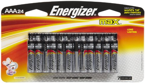 Pilas alcalinas de Energizer Max, cuenta 24