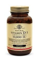 Solgar, vitamina D3 (colecalciferol) 10.000 IU 120 cápsulas blandas