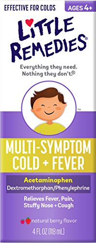 Remedios poco Multi-Symptom Cold Plus fiebre, 4 onzas de líquido