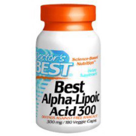 Mejores el ácido alfa lipoico 300 Doctors Best 180 VCaps