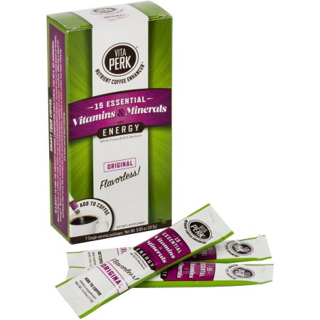 VitaPerk original de la energía de nutrientes café reforzador de los Suplementos Dietéticos, 7 recuento, 0,69 oz