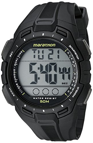 Timex TW5K94800M6 maratón pantalla Digital cuarzo negro reloj