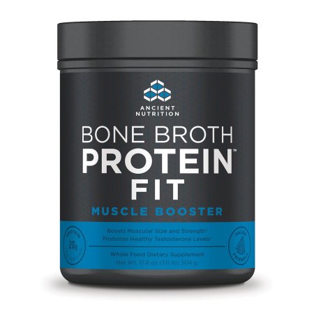 Ancient Nutrition proteína ósea Caldo FIT refuerzo muscular - 20 Porciones - el tamaño muscular y fuerza - los niveles de testosterona