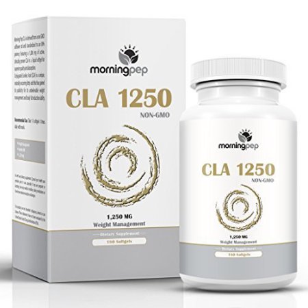 CLA 1250 mg 180 conde potencia más alta de 80% ácido linoleico conjugado Dieta de Control de Peso Suplemento Por Morning Pep N