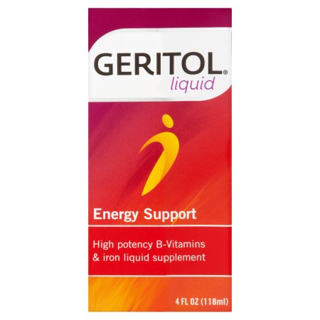 GERITOL Tonic con Ferriex 18 Multi-vitamina y hierro Suplemento 4 fl oz