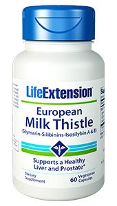 Vida extensión europea leche Thistle cápsulas vegetarianas, 750 mg, 60 cuenta