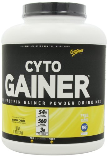 CytoSport Cyto Gainer proteína mezcla de la bebida, crema de plátano, 6 libras