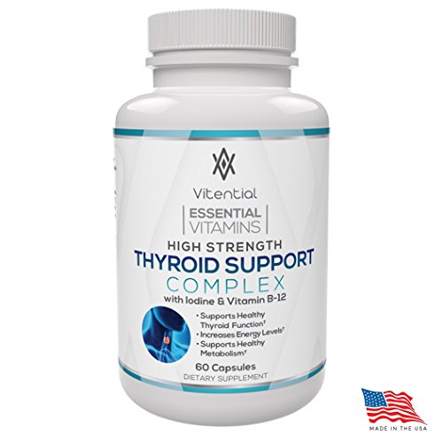 Los niveles de tiroides apoyo suplemento - esencial atención a los síntomas de hipotiroidismo ayuda - una compleja mezcla de vitamina B12 y el yodo para la tiroides hipoactiva y a aumentar la energía