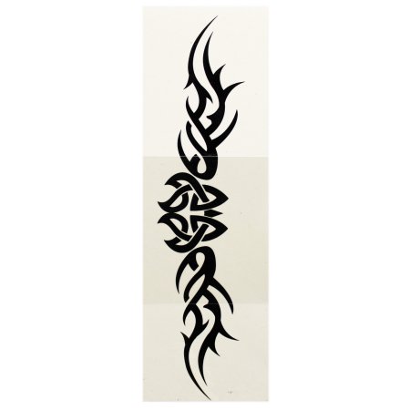 Alado intrincado tejido de diseño del símbolo tatuaje temporal