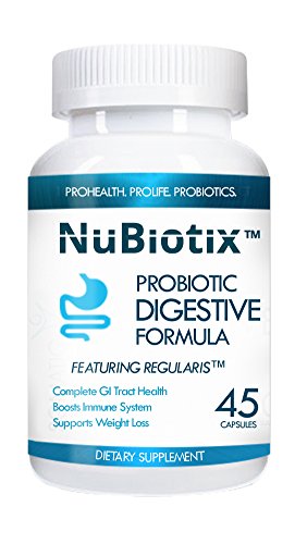 Nubiotix Ct 45 botella - Buy 2 Get 1 Free, introducir cantidad 2 y las 3 naves de botella automáticamente - mejor suplemento probiótico - suplemento de la salud patentada completa - una vez al día - ayuda a la digestión eficaz, aumentador de presión inmun