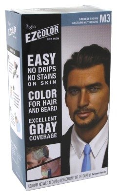 Kit de tintes Ez Color marrón más oscuro de los hombres (3 Pack)