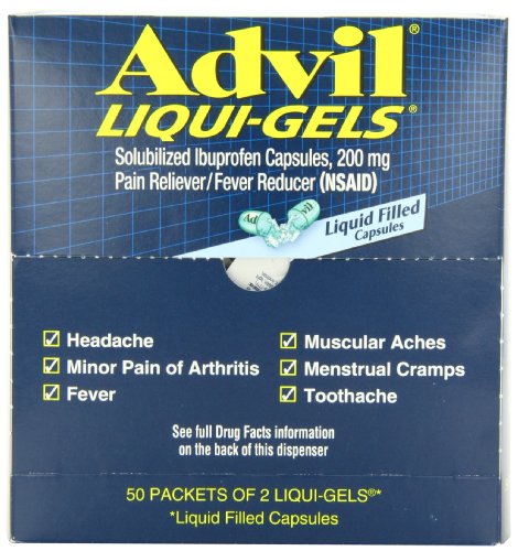 Advil Liqui-gel dispensador, Liqui-geles de 2, 50-cuenta